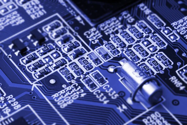 System, Motherboard, computer and electronics background — Stock Photo, Image
