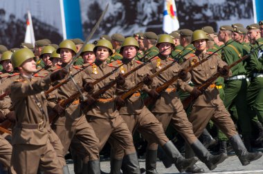 Moskova, Rusya, askeri geçit töreni 2015