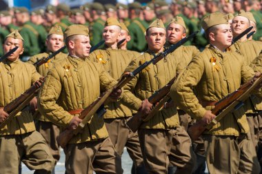 Moskova, Rusya, askeri geçit töreni 2015