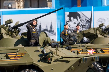 Moskova, Rusya, askeri geçit töreni 2015