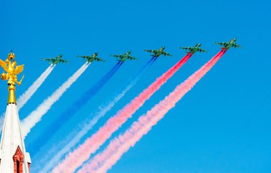 Moskova, Rusya, askeri geçit töreni 2015