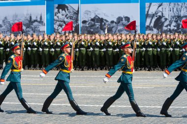 Moskova, Rusya, askeri geçit töreni 2015