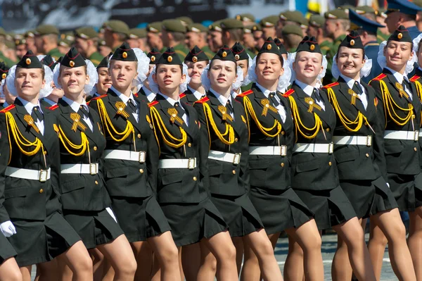 Vojenská přehlídka v Moskvě, Rusko, 2015 — Stock fotografie