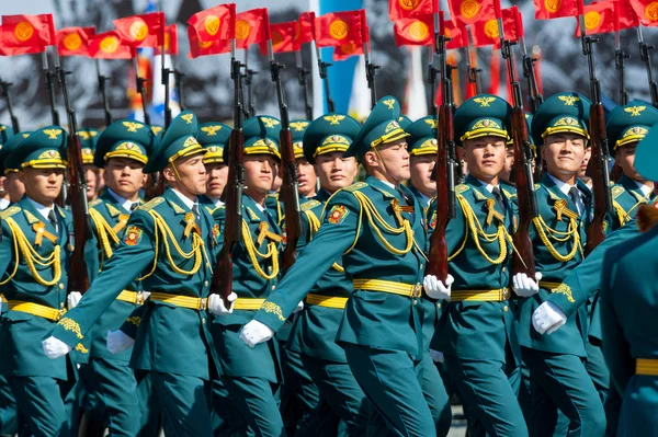 Στρατιωτική παρέλαση στη Μόσχα, Ρωσία, 2015 — Φωτογραφία Αρχείου