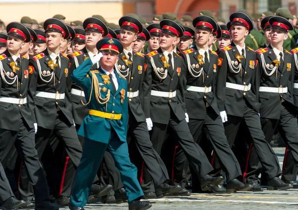 Στρατιωτική παρέλαση στη Μόσχα, Ρωσία, 2015 — Φωτογραφία Αρχείου