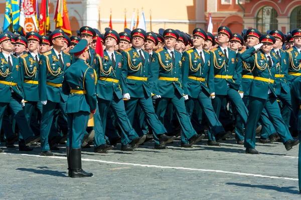 Vojenská přehlídka v Moskvě, Rusko, 2015 — Stock fotografie