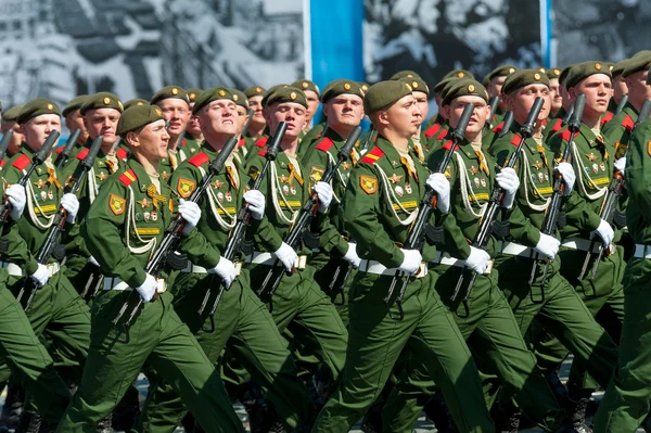 Desfile militar em Moscou, Rússia, 2015 — Fotografia de Stock