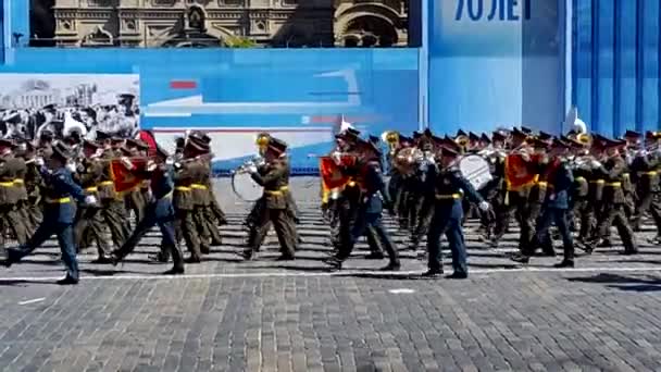 Parade in Moskou 2015 — Stockvideo