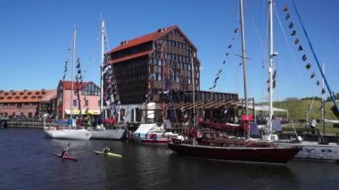 Klaipeda eski kale Harbour yatlar