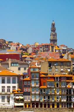 Porto, Portugal old town skyline clipart