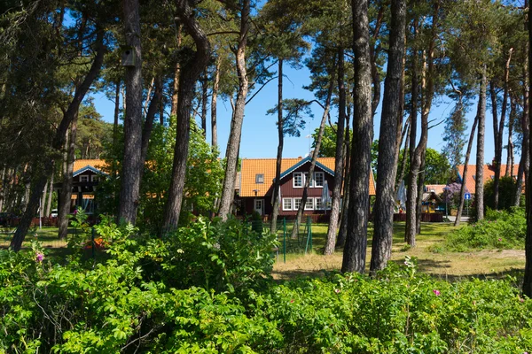 Tradiční rybářském domě v nida, Litva — Stock fotografie