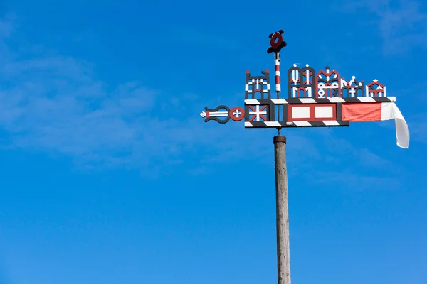 Wooden carved weather vane — Stock Photo, Image