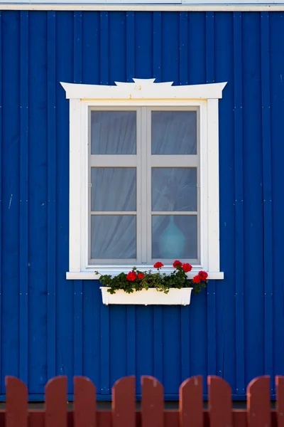 Traditionella fisherman's house i nida, lithuania — Stockfoto