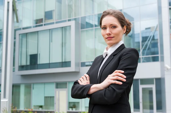 Jovem empresária retrato — Fotografia de Stock