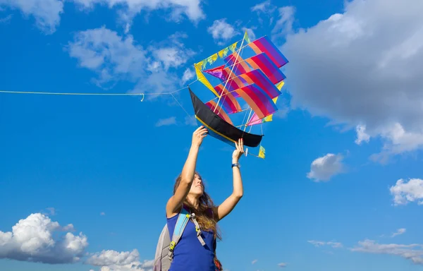 Εγκαινιάζει πλοίο kite — Φωτογραφία Αρχείου