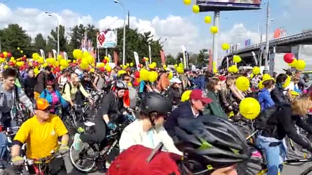 Desfile de bicicleta — Vídeo de Stock