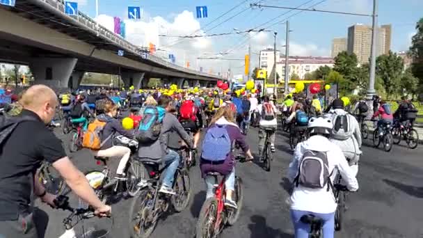 Desfile de bicicletas — Vídeos de Stock