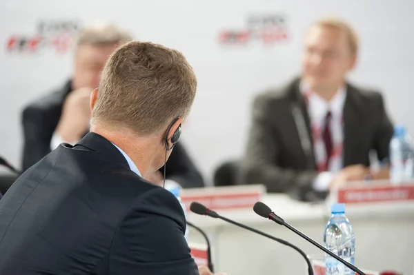 Deltagarna i business konferensen — Stockfoto