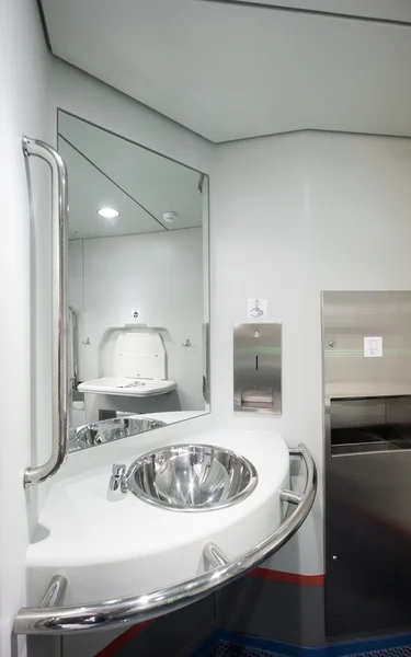 WC in een trein — Stockfoto