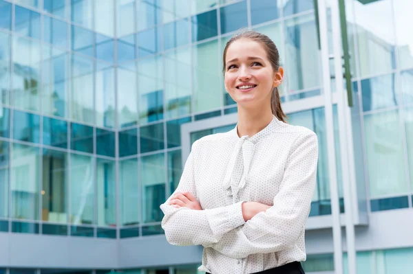 Jovem empresária retrato — Fotografia de Stock