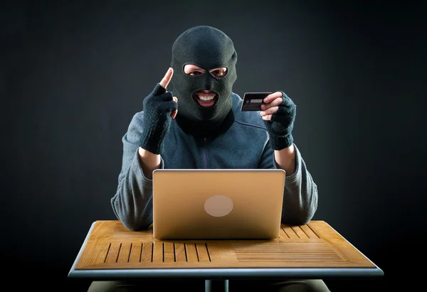 Haker w pracy — Zdjęcie stockowe