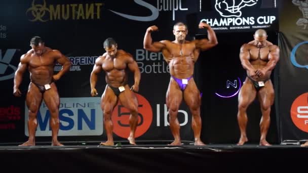 Coppa campioni di bodybuilding — Video Stock