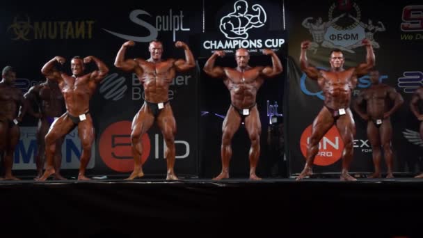 Coppa campioni di bodybuilding — Video Stock