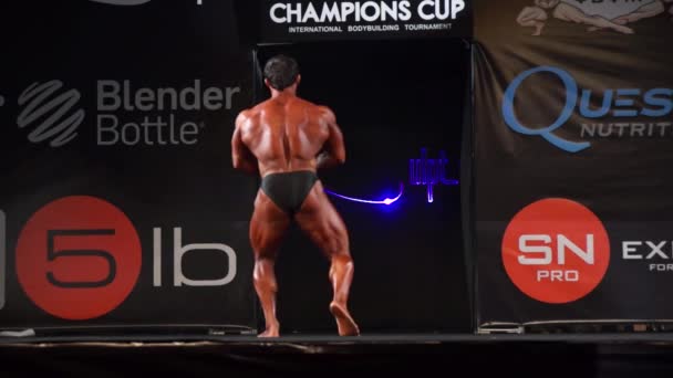 Taça dos Campeões de Musculação — Vídeo de Stock