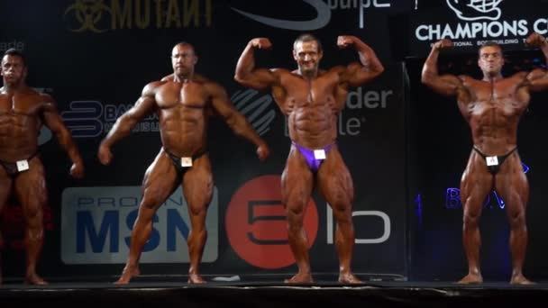 Bodybuilding Champions Cup — Stock Video