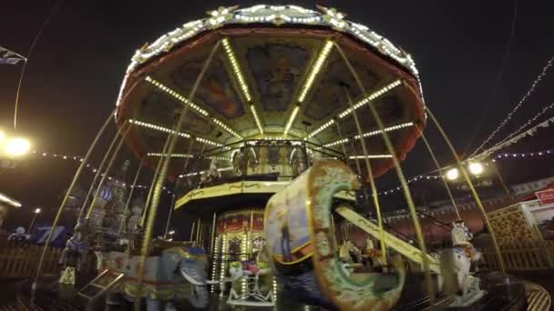 Merry-go-round carrossel — Vídeo de Stock