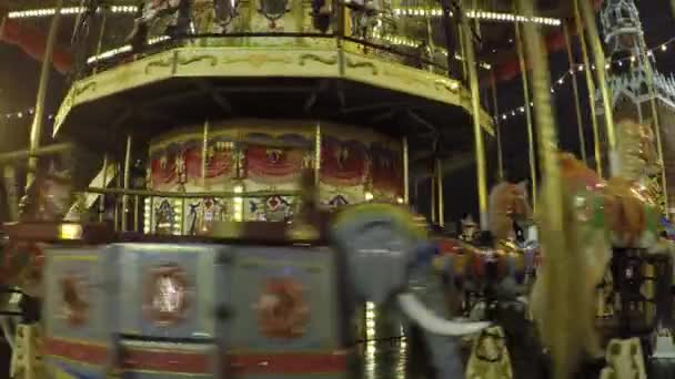 Carrusel Merry-go-round — Vídeos de Stock