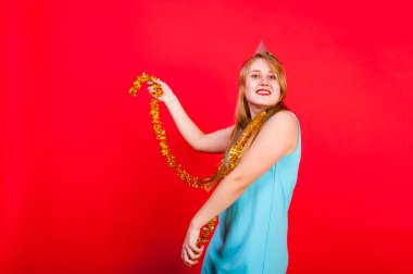 Genç güzel kız iyi eğlenceler