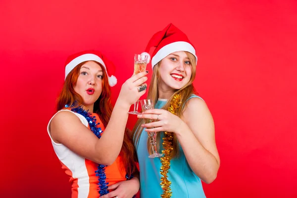 Young nice girls have fun — Stock Photo, Image
