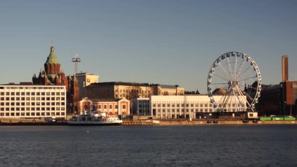 Hora do dia Porto de Helsínquia — Vídeo de Stock