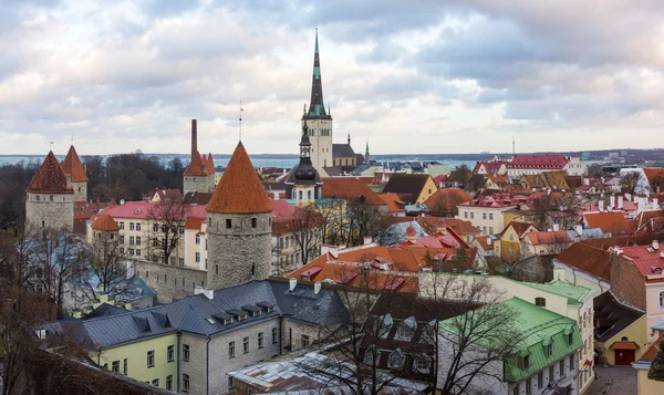 Tallinn, Estonsko staré město krajina — Stock fotografie