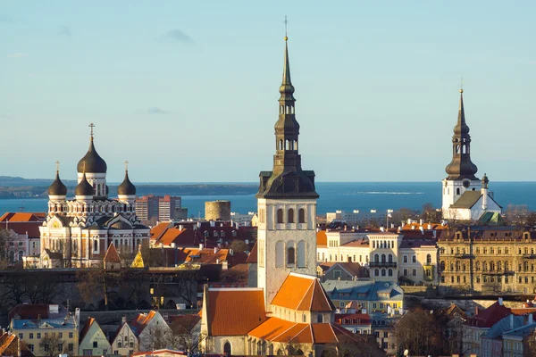 Tallinn, Estland oude stad landschap — Stockfoto