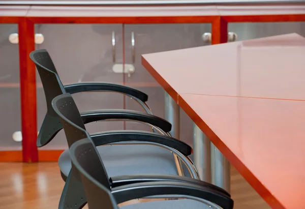 Detail of empty conference room chairs — Stock Photo, Image