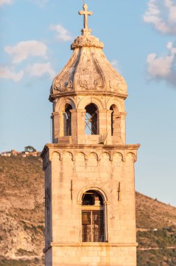 Çan kulesi, Dominik manastır Dubrovnik, Hırvatistan.