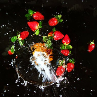 Su sıçramasına sanat - Still Life - soyut