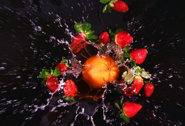 Su sıçramasına sanat - Still Life - soyut