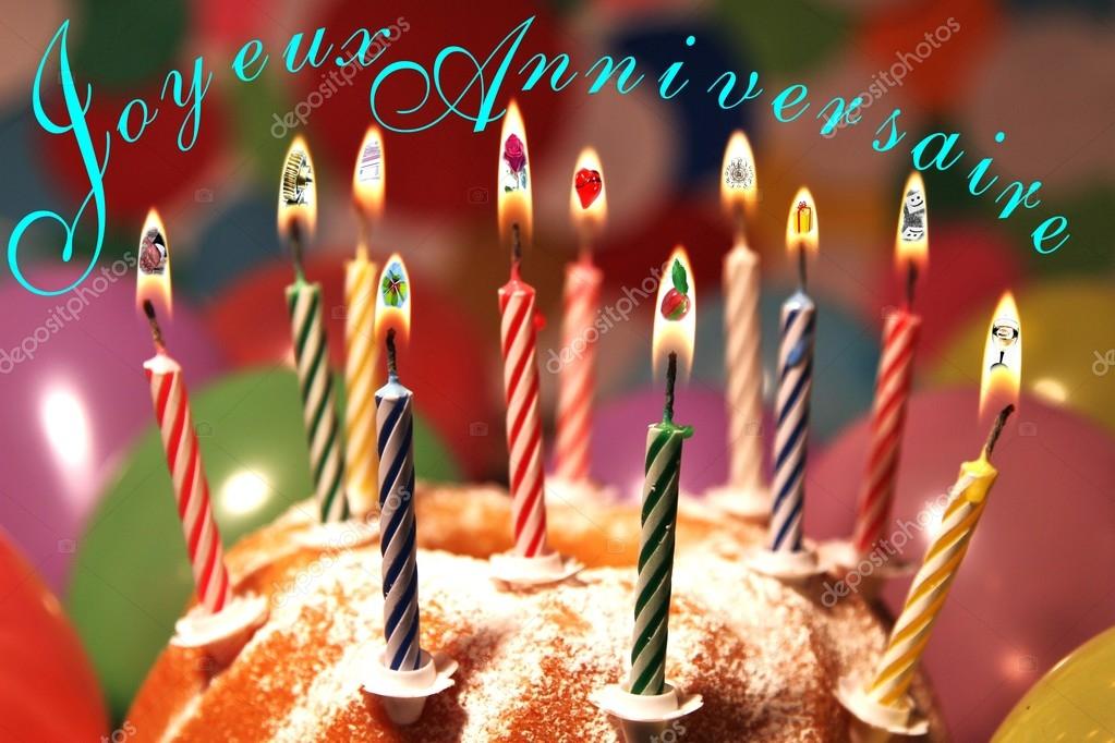 Happy Birthday In French Words Joyeux Anniversaire Stock Photo Image By C Terric