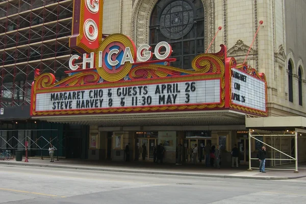 Marquesina de teatro de Chicago — Photo