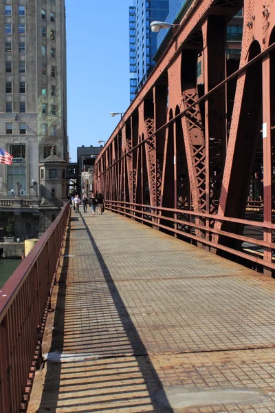 Přes řeku Chicago — Stock fotografie