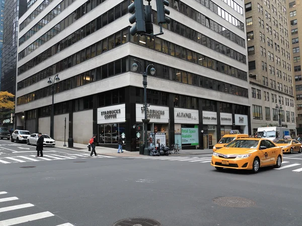 Кут вулиці Нью-Йорку — стокове фото