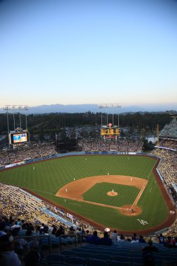 Dodger Stadium - Los Angeles Dodgers. clipart
