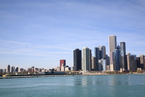 Чикаго Skylne на озері Мічиган — стокове фото