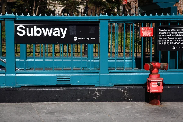 New Yorks tunnelbana. — Stockfoto