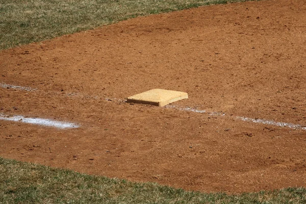 เบสบอล - ฐานแรก — ภาพถ่ายสต็อก