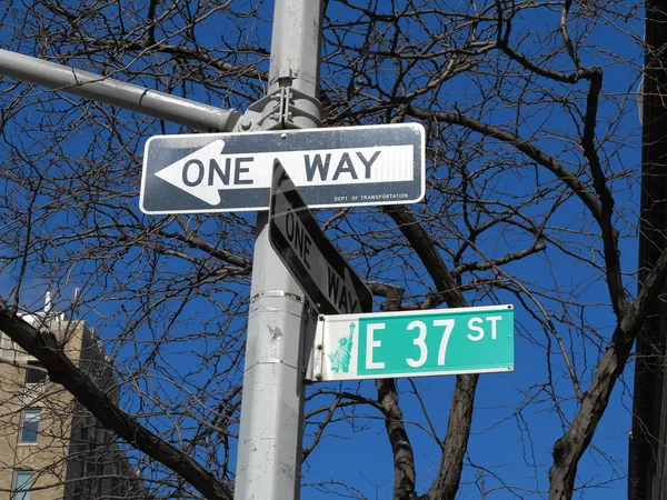 New York City Street Signs — Stock Photo, Image