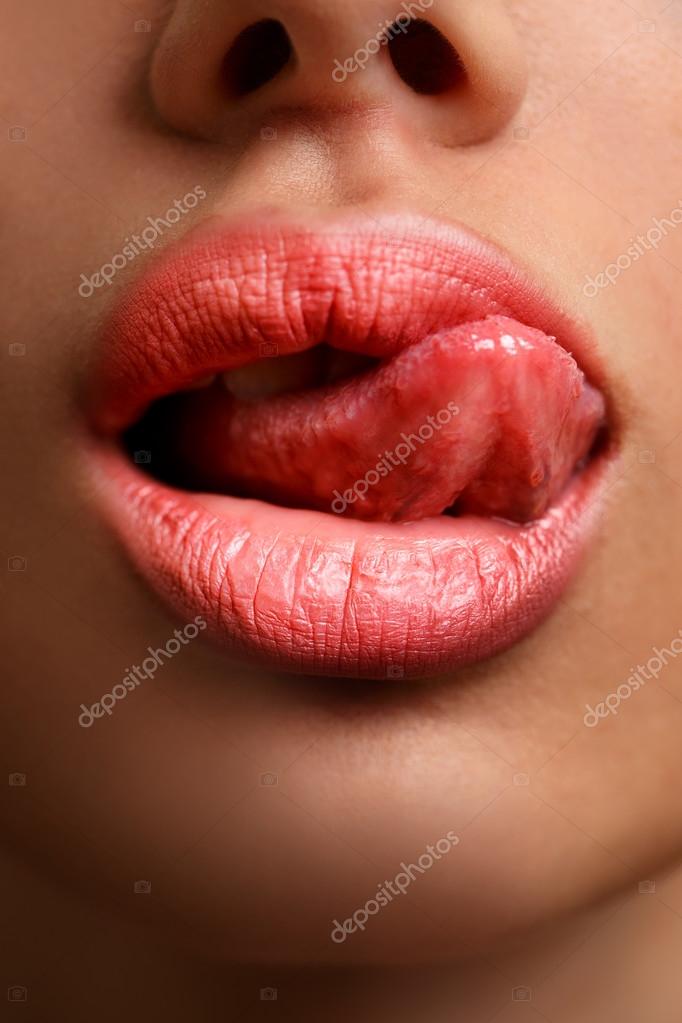 sexy lip and tongue Treatment on breast cancer